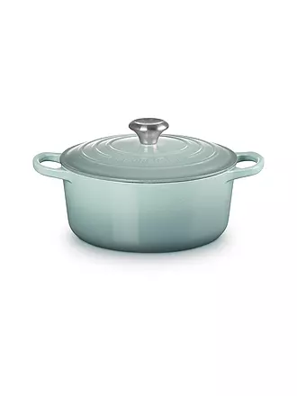 LE CREUSET | Bräter rund "Signature" 24cm/4,2l (Schwarz) | hellgrau
